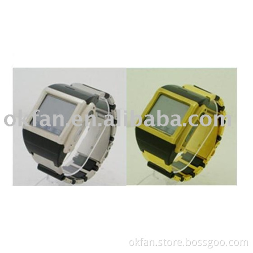 Wrist watch cellphone with metal watch band W600